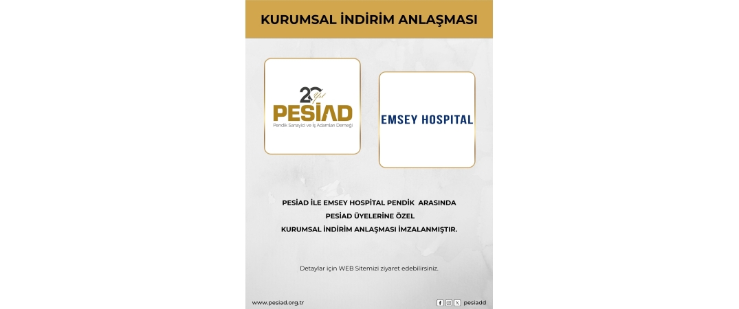 EMSEY HOSPITAL SAĞLIK HİZMETLERİ İLE ÜYELERİMİZE ÖZEL KURUMSAL İNDİRİM ANLAŞMASI