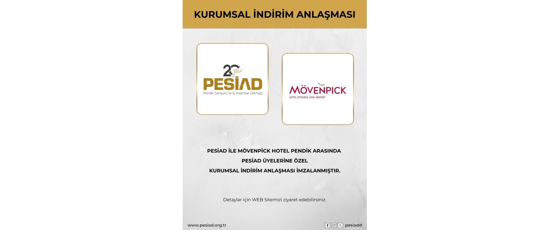 MÖVENPİCK HOTEL İSTANBUL ASİA AİRPORT İLE ÜYELERİMİZE ÖZEL KURUMSAL İNDİRİM ANLAŞMASI