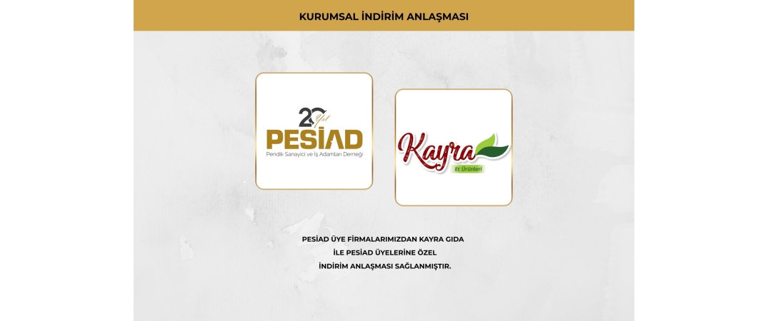 KAYRA GIDA İLE ÜYELERİMİZE ÖZEL İŞ BİRLİĞİ ANLAŞMASI SAĞLANMIŞTIR.