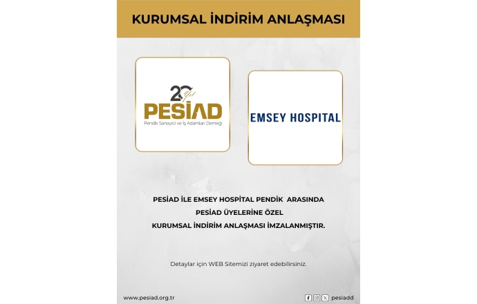 EMSEY HOSPITAL SAĞLIK HİZMETLERİ İLE ÜYELERİMİZE ÖZEL KURUMSAL İNDİRİM ANLAŞMASI