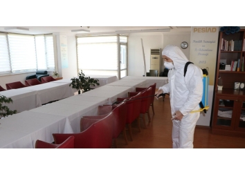 Dernek Binamızı Dezenfekte Ettik